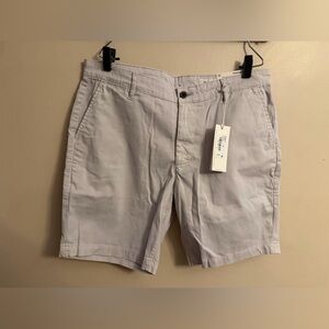 Ag Adriano Goldschmied Men's Tan Flat Front Wanderer Shorts